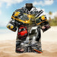 Classic Performance Car Hawaiian Shirt For Tropical Holidays, Outdoor Gatherings, And Everyday Comfort
