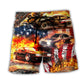 Independence Day Fire Car Beach Shorts For Resort Getaways And Laid Back Styling