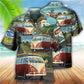 Hippie Peace And Tropical Beach Hawaiian Shirt With All Over Print For Vacation Parties Beach Outings And Relaxed Daily Wear