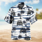 Classic Car Hawaiian Shirt For Seasonal Celebration, Island Getaway, And Weekend Wear