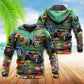 Retro Green Luxury Car Hoodie For Vehicle Enthusiasts Travel Days And Comfortable Layering