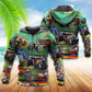 Retro Green Luxury Car Hoodie For Vehicle Enthusiasts Travel Days And Comfortable Layering