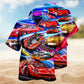 Classic Dream Car Hawaiian Shirt For Coastal Travel, Casual Events, And Comfortable Summer Wear