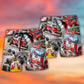 Car Racing Independence Day Celebration Beach Shorts Design View For Comfortable Resort And Beach Styling