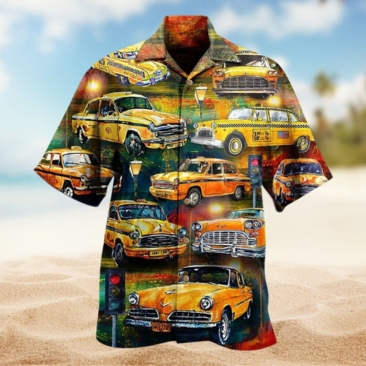 Floral Truck Delivery Hawaiian Shirt Creative Print View For Tropical Vacations
