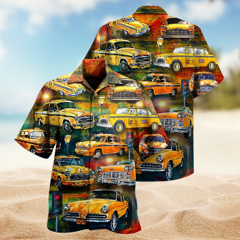 Floral Truck Delivery Hawaiian Shirt Detailed Pattern View For Warm Weather Events
