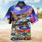 Funny Car Christmas Hawaiian Shirt For Winter Celebrations, Beach Travel, And Relaxed Holiday Wear