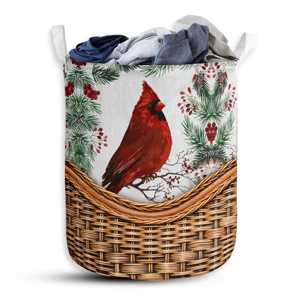 Small Size Cardinal Rattan Texture Laundry Basket For Bathroom Bedroom Storage