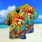 Festive Colorful Carnival Celebration Hawaiian Shirt Detailed Pattern View For Resort Wear