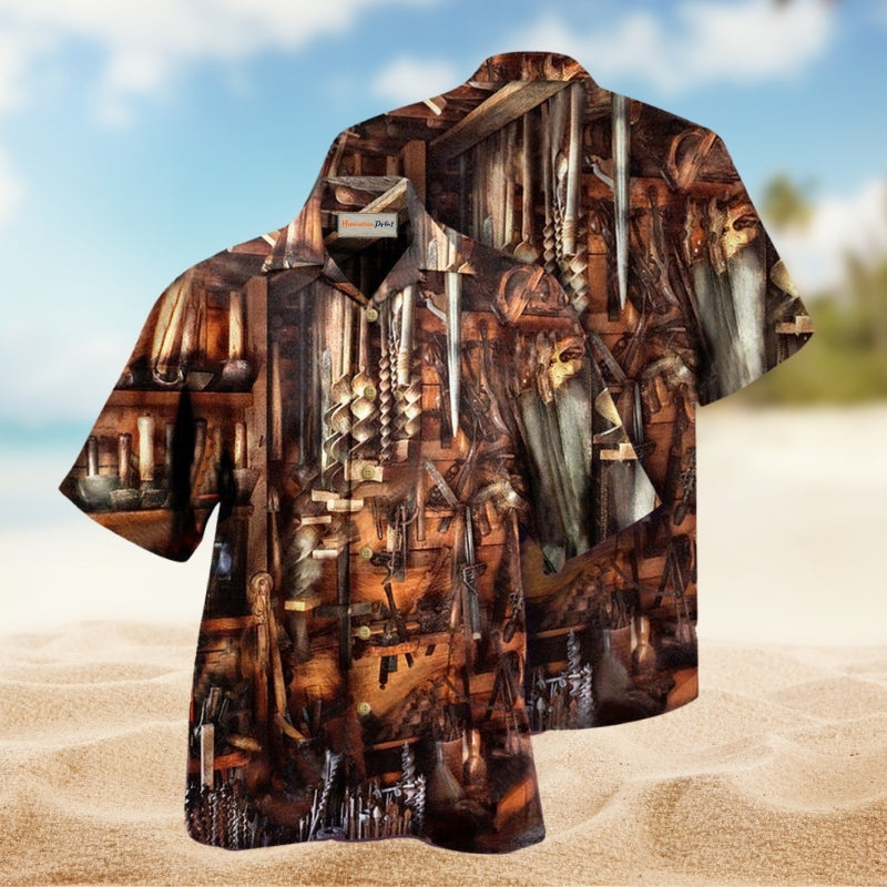 Carpenter That Is A Lot Of Tools Hawaiian Shirt For Summer Vacation Beach Travel And Relaxed Casual Wear