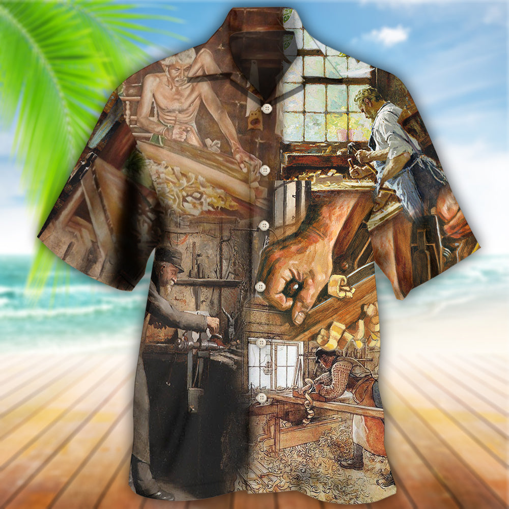 Carpenter Busy Hawaiian Shirt For Warm Weather Adventures And Everyday Comfort