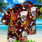 Gold Casino Cards Hawaiian Shirt With All Over Print For Resort Travel Summer Outings And Casual Gatherings