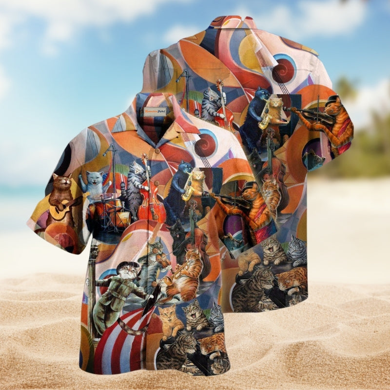 Gothic Dark Skull Hawaiian Shirt Resort Outfit View For Warm Weather Events