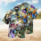 Cat Amazing Stained Glass Hawaiian Shirt For Tropical Travel Outdoor Parties And Relaxed Casual Wear