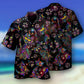 Colorful Cat Amazing Hawaiian Shirt Pattern Detail For Vacation Travel And Daily Wear