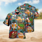 Playful Cat And Craft Beer Warning Hawaiian Shirt For Tropical Trips Food Fans And Cheerful Summer Outings