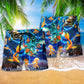 Dreaming Cat Goldfish Beach Shorts Pattern Detail For Seaside Leisure And Everyday Comfort