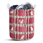 Small Size Cat Embroidery Rattan Laundry Basket For Bathroom Bedroom Storage
