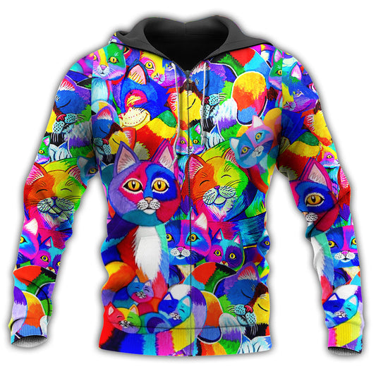 Cat Full Color Hoodie For Wildlife Adventures Everyday Wear And Relaxed Outfits