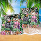 Cat Is My Life Hawaiian Print Beach Shorts For Sunny Getaways And Gifting