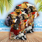 Cat Vibes Cats Music Hawaiian Shirt Design Detail For Beach Days And Holiday Travel