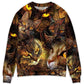 Cat Lightning Sweater For Casual Wear Travel Parties And Comfortable Seasonal Style