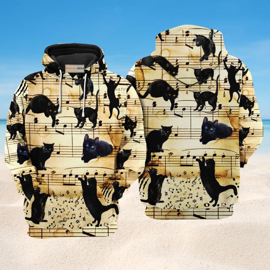 Cat Love Music Hoodie For Studio Sessions Casual Events And Comfortable Daily Style