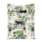 Cat Lovely Black Cats Flannel Blanket For Cozy Bedroom Sofa Decor