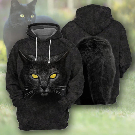 Cat Loves Darkness Hoodie For Animal Artwork Fans Seasonal Events And Gift Giving