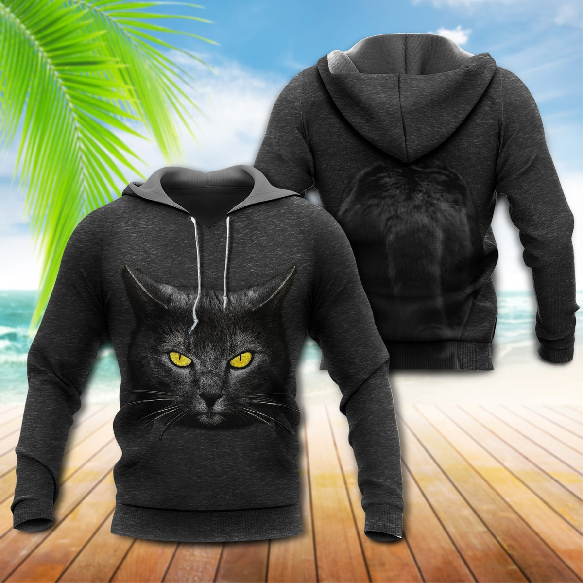 Cat Loves Darkness Night Hoodie For Pet Enthusiasts Weekend Outings And Relaxed Daily Style