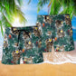 Cat Sand Powered Hawaii Beach Shorts Pattern Detail For Beachside Relaxation And Vacation Ready Style
