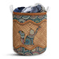 Small Size Cat Rattan Mandala Style Laundry Basket For Bathroom Bedroom Storage