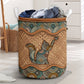 Cat Rattan Mandala Special Style Laundry Basket For Room Home Organizer