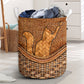Cat Rattan Texture So Cute Laundry Basket For Room Home Organizer