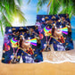 Cat Space Food Beach Shorts Pattern Detail For Relaxed Weekends And Everyday Comfort