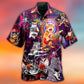 Funny Cat Rocker Hawaiian Shirt For Summer Vacation And Beach Travel