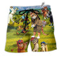Cat That What I Do I Play Golf And I Know Thing Beach Shorts For Active Summer Travel