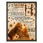 Cat To My Mom Cat In My Life Flannel Blanket For Cozy Bedroom Sofa Decor