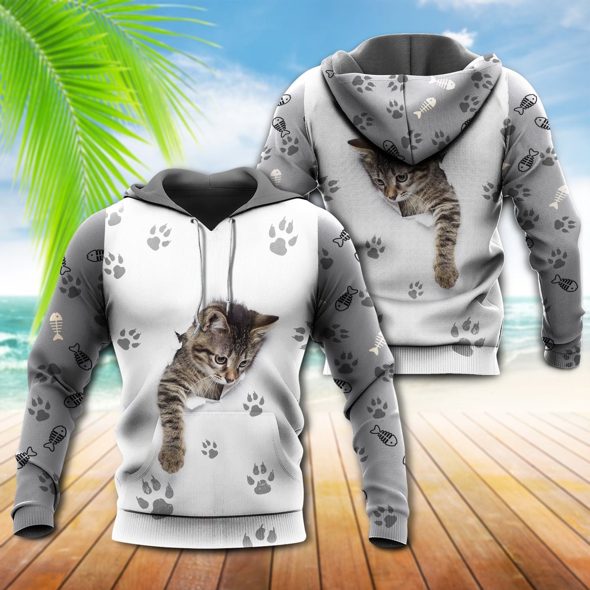 Cute Cat Baby Soul Hoodie For Animal Artwork Fans Seasonal Events And Gift Giving
