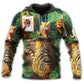 Strong Cat Baby Tiger Hoodie For Wildlife Themes Travel Days And Comfortable Casual Style