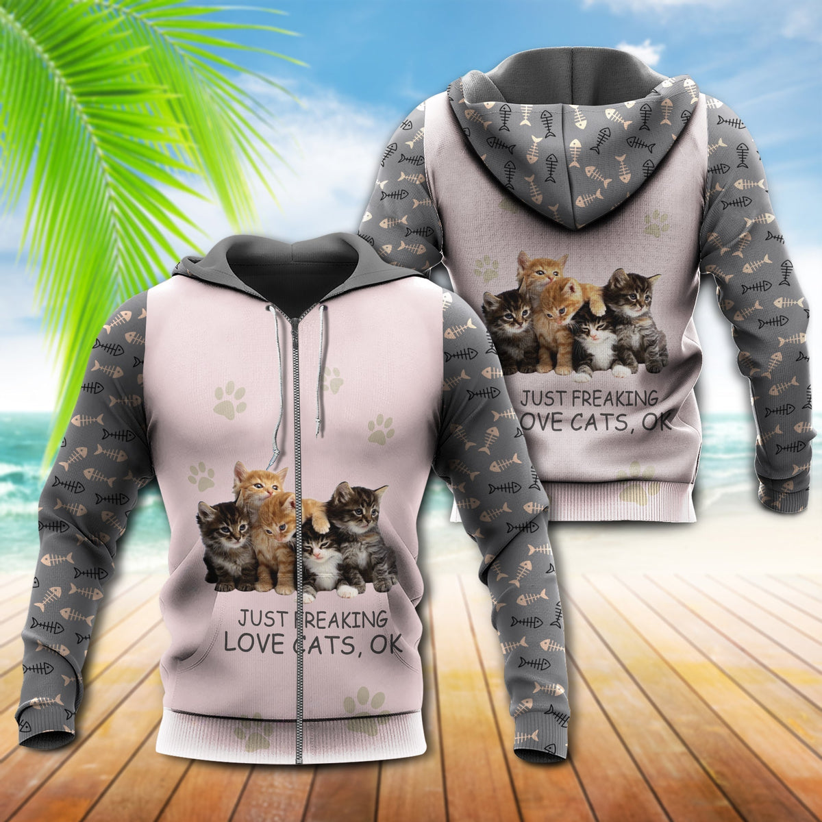 Funny Cat Lover Hoodie For Animal Enthusiasts Outdoor Activities And Daily Wear