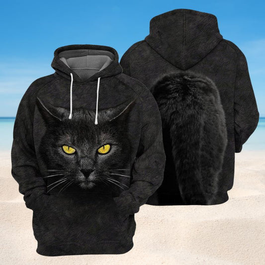 Cat Loves Darkness Hoodie For Pet Lovers Casual Style Holidays And Thoughtful Gifts