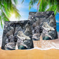 Bold Typography Beach Shorts Pattern Detail For Sunny Day Adventures And Comfortable Daily Use