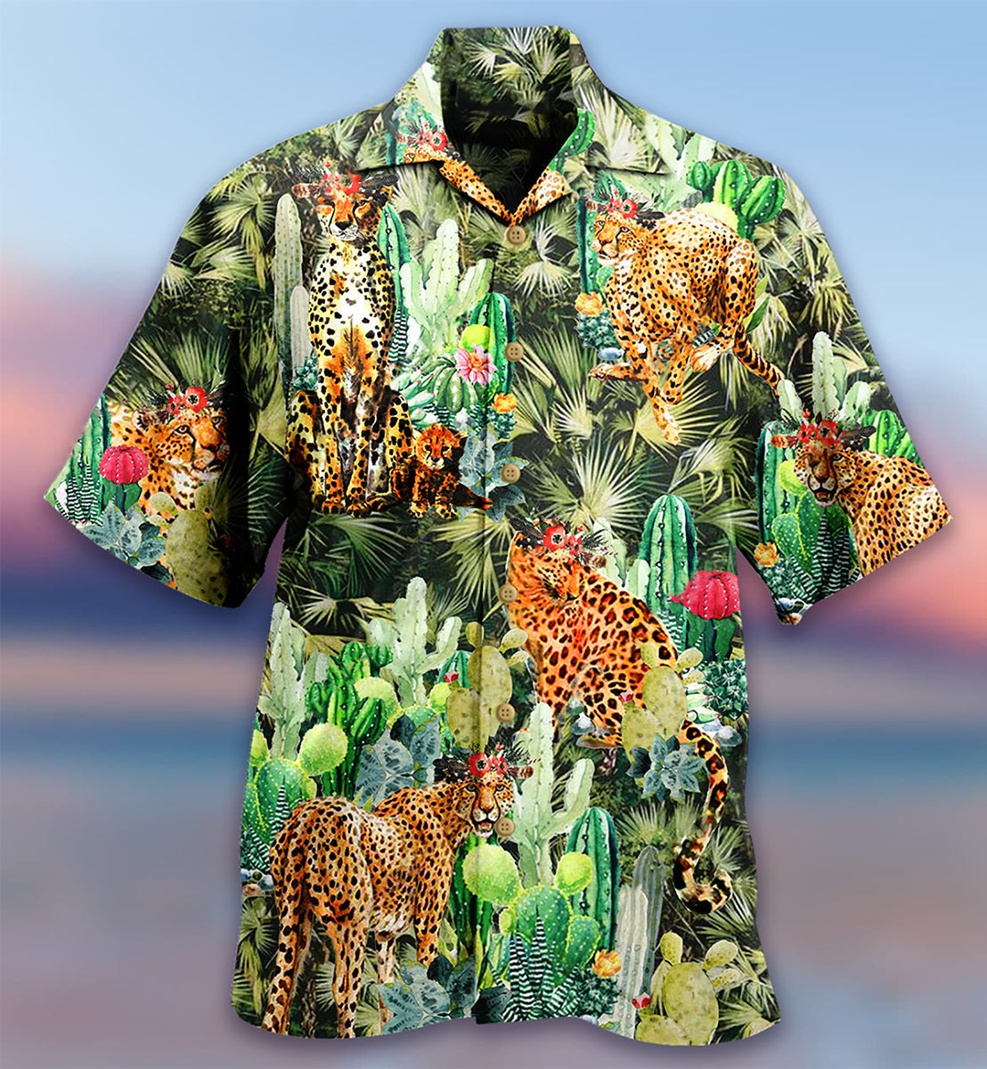 Catamount Cactus Hawaiian Shirt For Coastal Adventures And Warm Weather Wear