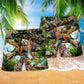 Catamount Forest Nature Beach Shorts Pattern Detail For Beachside Relaxation And Weekend Casual Style