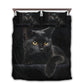 Cute Black Cat Bedding Cover For Pet Lover Bedroom Decor