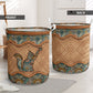 Cat Rattan Mandala Special Style Laundry Basket For Nursery Dorm And Home Storage