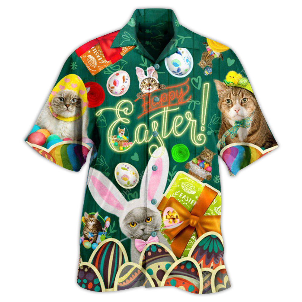 Easter Cat Blessings Hawaiian Shirt For Beach Holidays Festive Outings And Thoughtful Seasonal Gifts