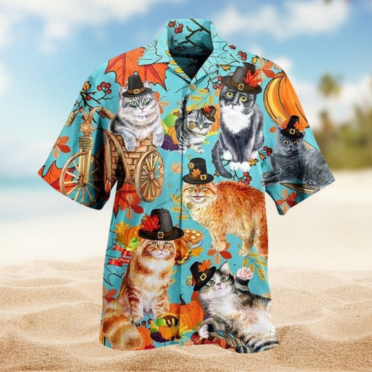 Autumn Beer Tractor Farm Hawaiian Shirt Button Front Artwork For Casual Outings