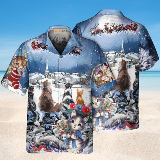 Cats Hope Christmas Hawaiian Shirt For Beach Days, Summer Outings, And Thoughtful Gift Giving